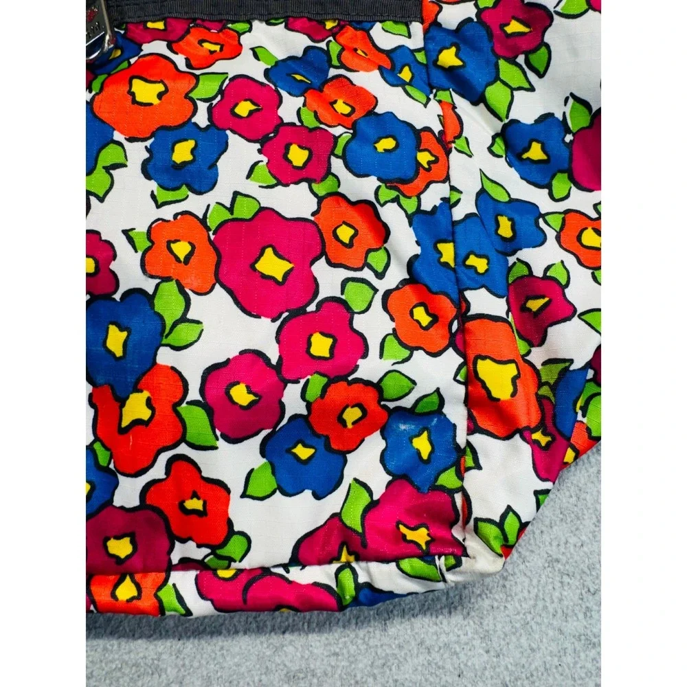 Brighton‎ Vera Bradley Tote Bag Large Multicolor Floral Nylon Zip Travel Bag